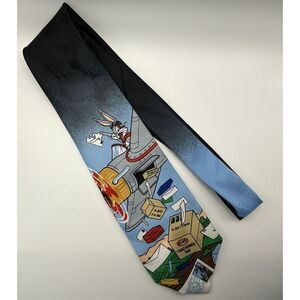 1997 Men's Necktie  Looney Tunes‎ Bugs Bunny Postage Stamp Collection